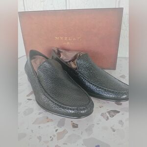 Mezlan Black Leather Loafers for Men